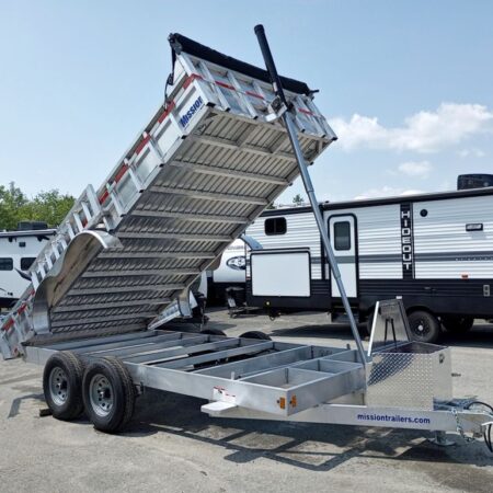 2026 Mission Trailers 7×16 14K Aluminum Hydraulic Dump - Image 7