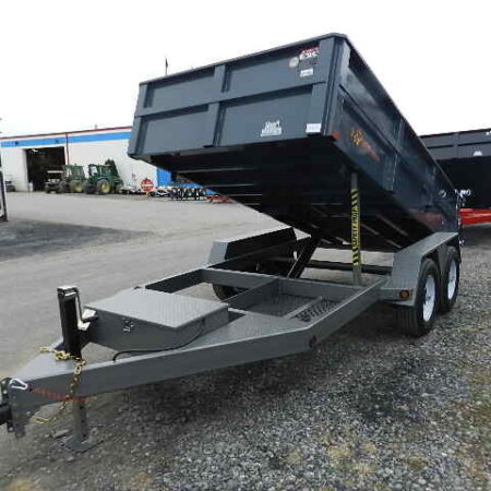BWise 6 x 12 Low Profile Dump Trailer Combo Gate and Ramps - Image 4