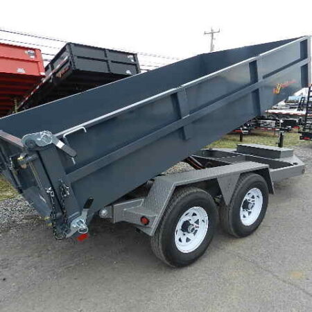 BWise 6 x 12 Low Profile Dump Trailer Combo Gate and Ramps - Image 5