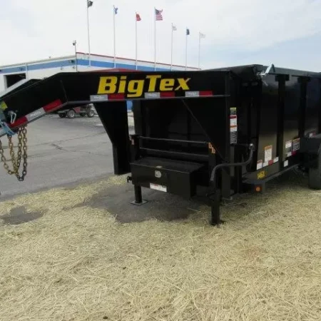 Big Tex 7 x 14 Gooseneck Dump Trailer Solid High Sides - Image 5