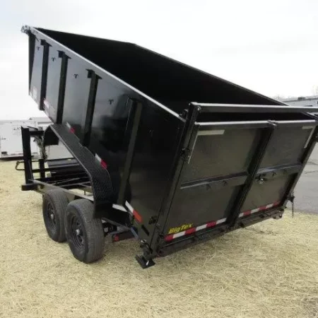 Big Tex 7 x 14 Gooseneck Dump Trailer Solid High Sides - Image 7