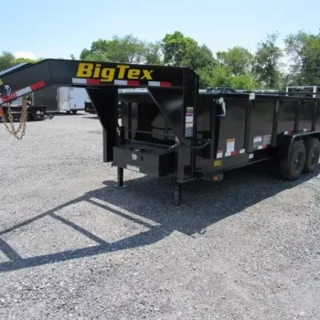 Big Tex 7 x 16 Gooseneck Dump Trailer 10K Axles - Image 4