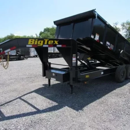 Big Tex 7 x 16 Gooseneck Dump Trailer 10K Axles - Image 8
