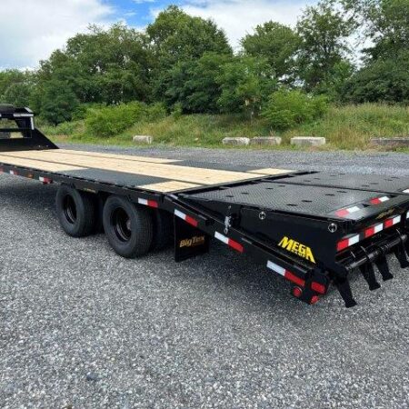 Big Tex 8.5 x 30 Gooseneck Deckover Equipment Trailer Mega Ramps - Image 4