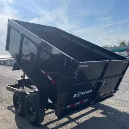 BWise 7 x 12 High Side Dump Trailer Barn Doors - Image 2