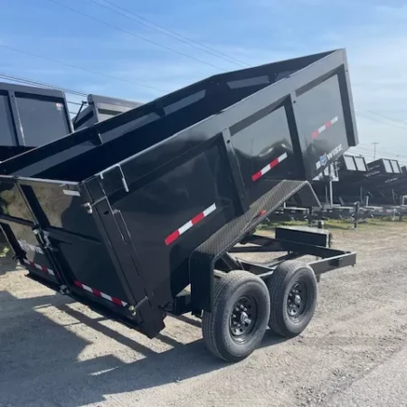 BWise 7 x 12 High Side Dump Trailer Barn Doors - Image 5