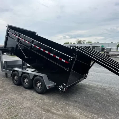 BWise 7 x 16 Gooseneck Tri-Axle Dump Ultimate Dump Trailer - Image 6