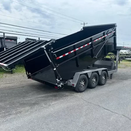 BWise 7 x 16 Gooseneck Tri-Axle Dump Ultimate Dump Trailer - Image 8