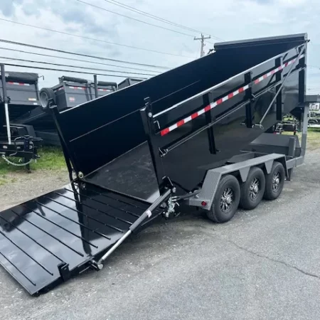 BWise 7 x 16 Gooseneck Tri-Axle Dump Ultimate Dump Trailer - Image 4