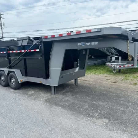 BWise 7 x 16 Gooseneck Tri-Axle Dump Ultimate Dump Trailer - Image 5