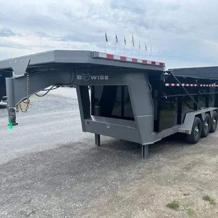 BWise 7 x 16 Gooseneck Tri-Axle Dump Ultimate Dump Trailer - Image 3