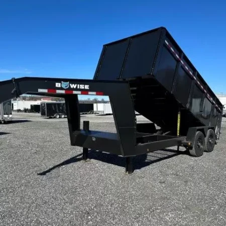 BWise 7 x 16 Gooseneck Dump Trailer - Image 7