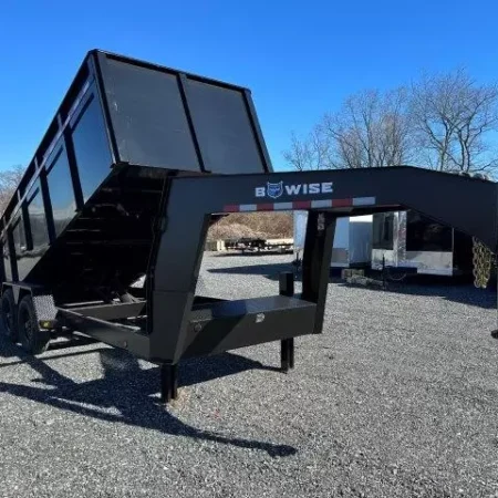 BWise 7 x 16 Gooseneck Dump Trailer - Image 2
