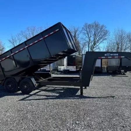 BWise 7 x 16 Gooseneck Dump Trailer - Image 4