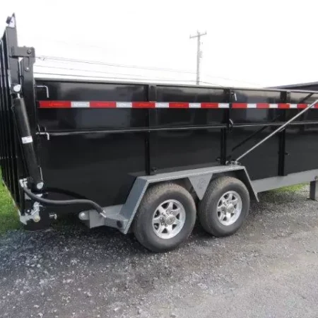BWise 7 x 16 Heavy Duty Gooseneck Dump Ultimate Dump Trailer - Image 5