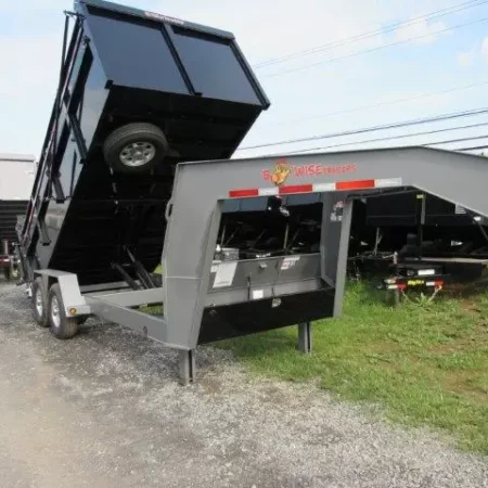 BWise 7 x 16 Heavy Duty Gooseneck Dump Ultimate Dump Trailer - Image 12