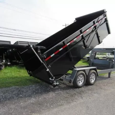 BWise 7 x 16 Heavy Duty Gooseneck Dump Ultimate Dump Trailer - Image 11