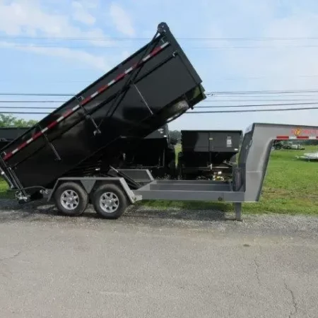 BWise 7 x 16 Heavy Duty Gooseneck Dump Ultimate Dump Trailer - Image 8