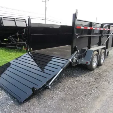 BWise 7 x 16 Heavy Duty Gooseneck Dump Ultimate Dump Trailer - Image 6