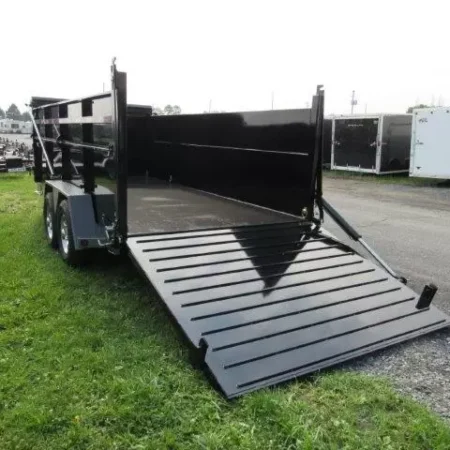BWise 7 x 16 Heavy Duty Gooseneck Dump Ultimate Dump Trailer - Image 4