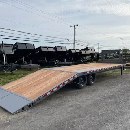 BWise 8 x 28 Gooseneck Deckover Equipment Trailer - Image 8