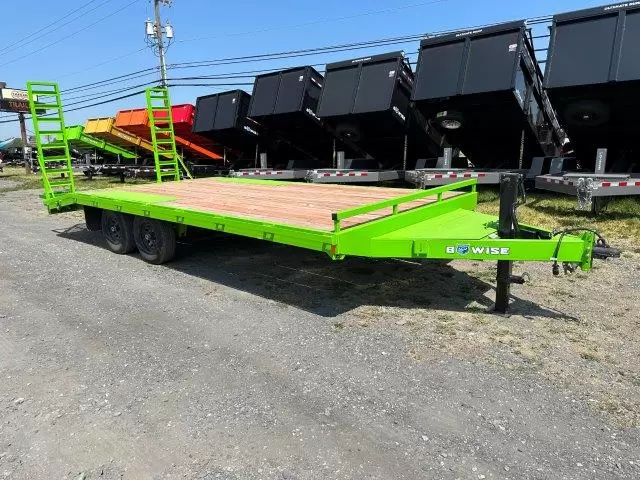 BWise 8 x 20 Deckover Equipment Trailer Ladder Ramps