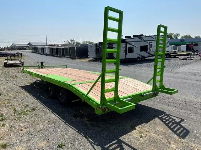 BWise 8 x 20 Deckover Equipment Trailer Ladder Ramps - Image 2