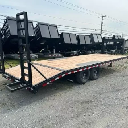 BWise 8.5 x 24 Gooseneck Equipment Trailer Ladder Ramps - Image 4