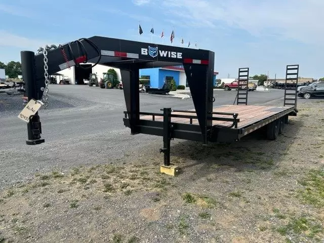 BWise 8.5 x 24 Gooseneck Equipment Trailer Ladder Ramps - Image 5