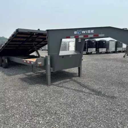 BWise 8 x 28 Gooseneck Deckover Equipment Trailer - Image 6