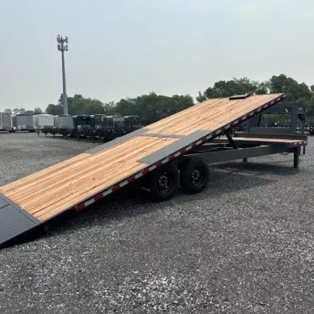 BWise 8 x 28 Gooseneck Deckover Equipment Trailer - Image 3