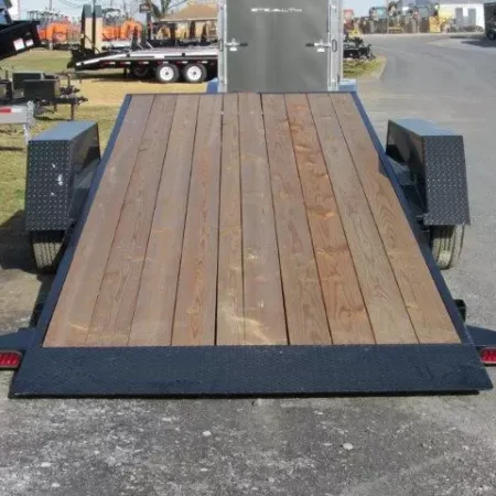 BWise 7 x 22 Low Profile Split Tilt Equipment Trailer Gravity Tilt - Image 6