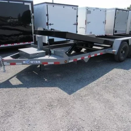 BWise 7 x 20 Low Profile Full Tilt Equipment Trailer Hydraulic Tilt - Image 2