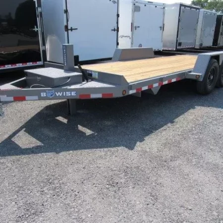 BWise 7 x 20 Low Profile Full Tilt Equipment Trailer Hydraulic Tilt - Image 8
