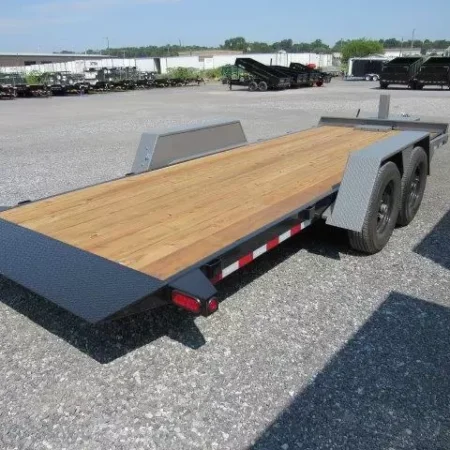 BWise 7 x 20 Low Profile Full Tilt Equipment Trailer Hydraulic Tilt - Image 3