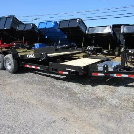 CAM Superline 7 x 21 Low Profile Equipment Trailer Split Tilt - Image 4