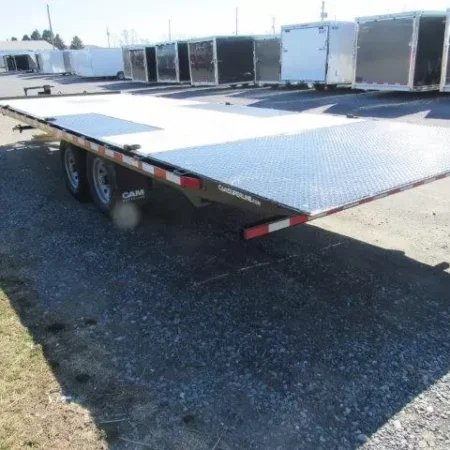 CAM Superline 8 x 24 Equipment Trailer Powered Split Tilt - Image 2
