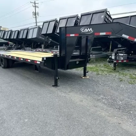 CAM Superline 8 x 25 Deckover Gooseneck Equipment Trailer - Image 3