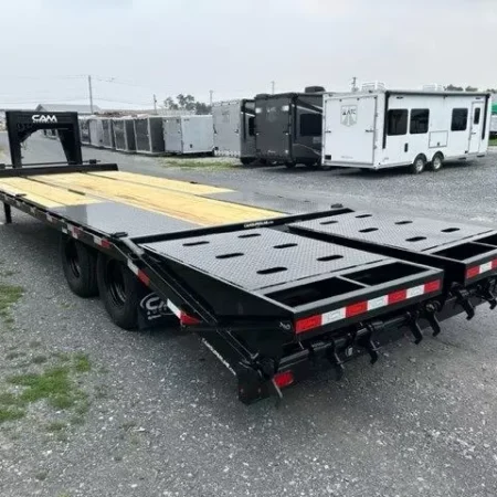 CAM Superline 8 x 25 Deckover Gooseneck Equipment Trailer - Image 7