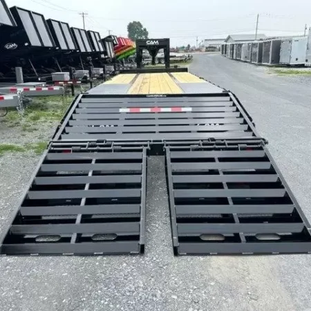 CAM Superline 8 x 25 Deckover Gooseneck Equipment Trailer - Image 8
