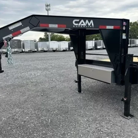 CAM Superline 8 x 25 Gooseneck Deckover Equipment Trailer - Image 2
