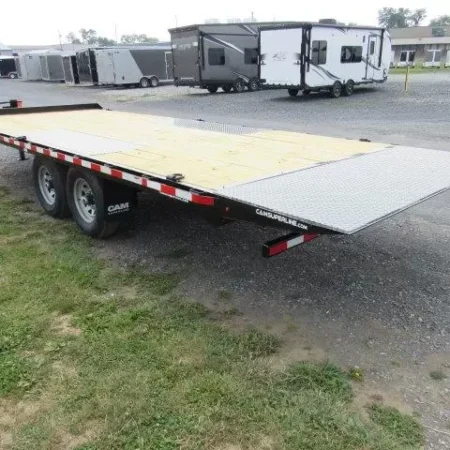 CAM Superline 8 x 22 Deckover Equipment Trailer Power Tilt - Image 2