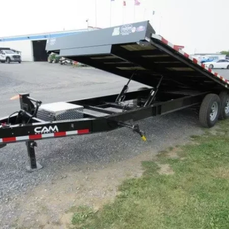 CAM Superline 8 x 22 Deckover Equipment Trailer Power Tilt - Image 4
