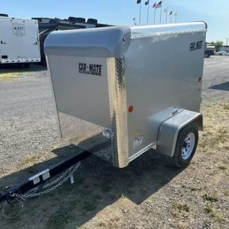 Car Mate 4 x 6 Enclosed Cargo Trailer Single Rear Door - Image 2