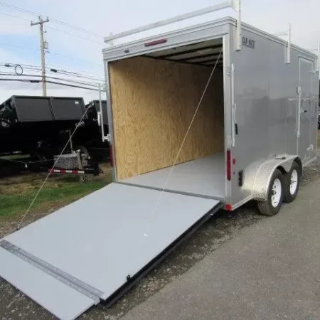 Car Mate 7 x 14 Enclosed Contractor Trailer - Image 3