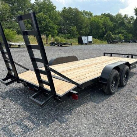 Carry On 7 x 18 Low Profile Equipment Trailer Ladder Ramps - Image 3