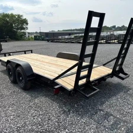 Carry On 7 x 18 Low Profile Equipment Trailer Ladder Ramps - Image 2