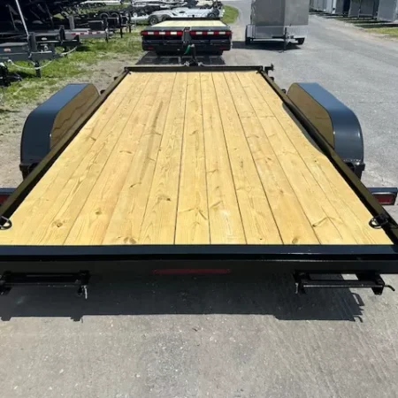 Premier 7 x 16 Open Wood Deck Car Trailer - Image 2