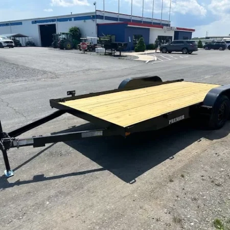 Premier 7 x 16 Open Wood Deck Car Trailer - Image 3