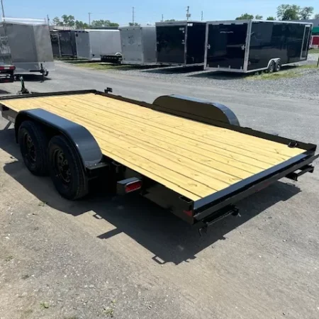 Premier 7 x 16 Open Wood Deck Car Trailer - Image 6